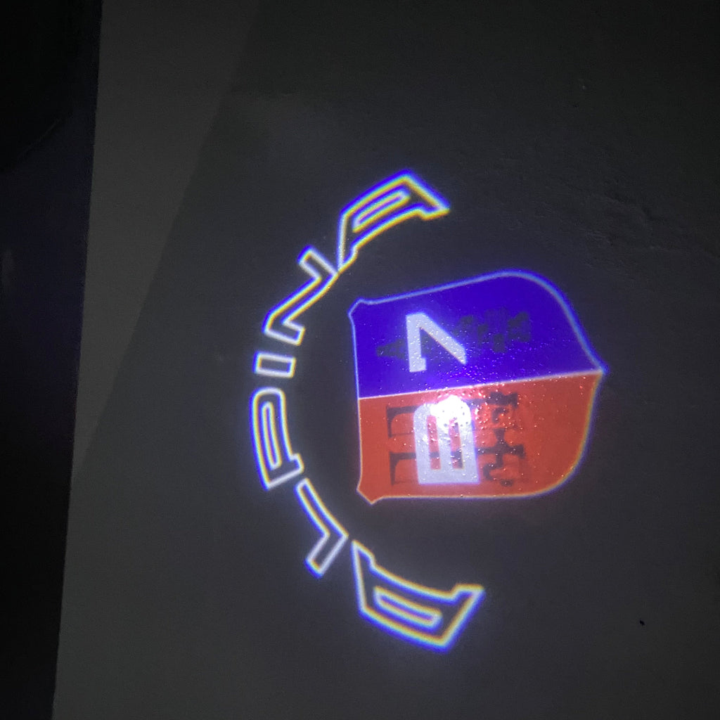 ALPINA B7 LOGO PROJECTOT LIGHTS  (quantity 1 = 1 sets/2 door lights) Nr.07A67