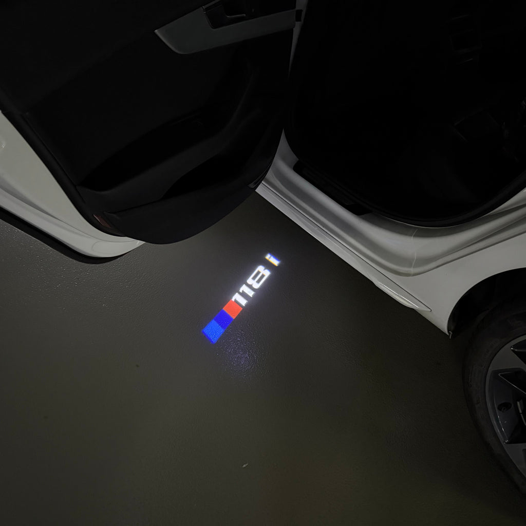 BMW  1 SERIES  118   LOGO PROJECTOT LIGHTS (quantity 1 = 1 sets/2 door lights)Nr.bmw00131