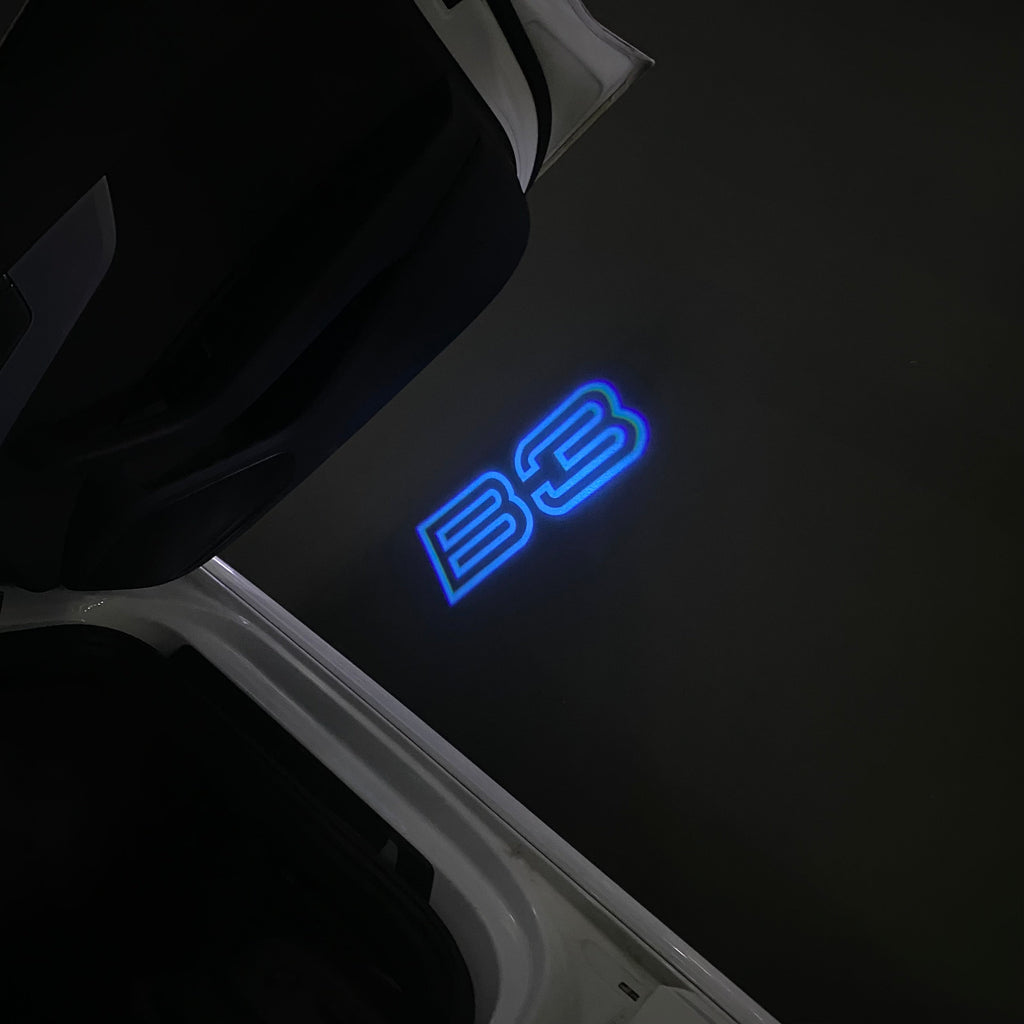 ALPINA B3  LOGO PROJECTOT LIGHTS  (quantity 1 = 1 sets/2 door lights) Nr.07A29