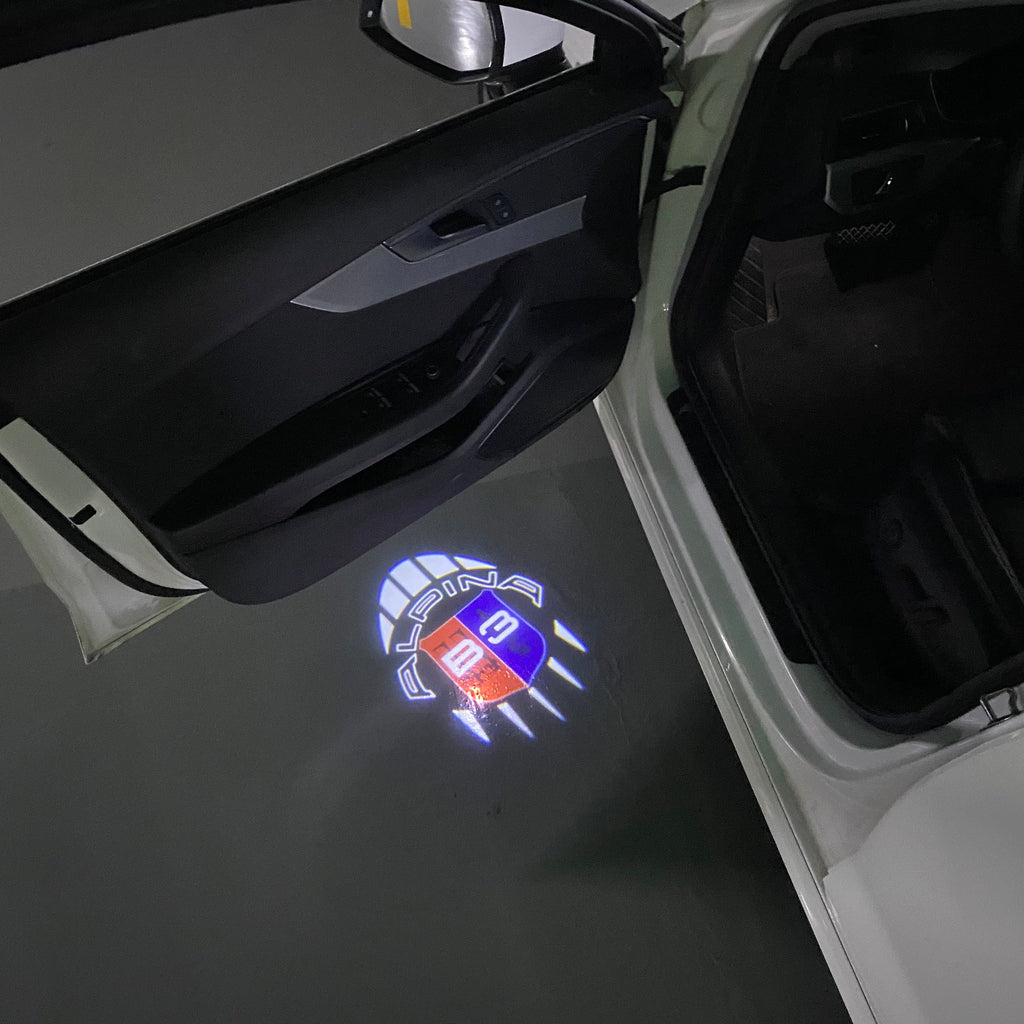 ALPINA B3 LOGO PROJECTOT LIGHTS  (quantity 1 = 1 sets/2 door lights) Nr.07A59