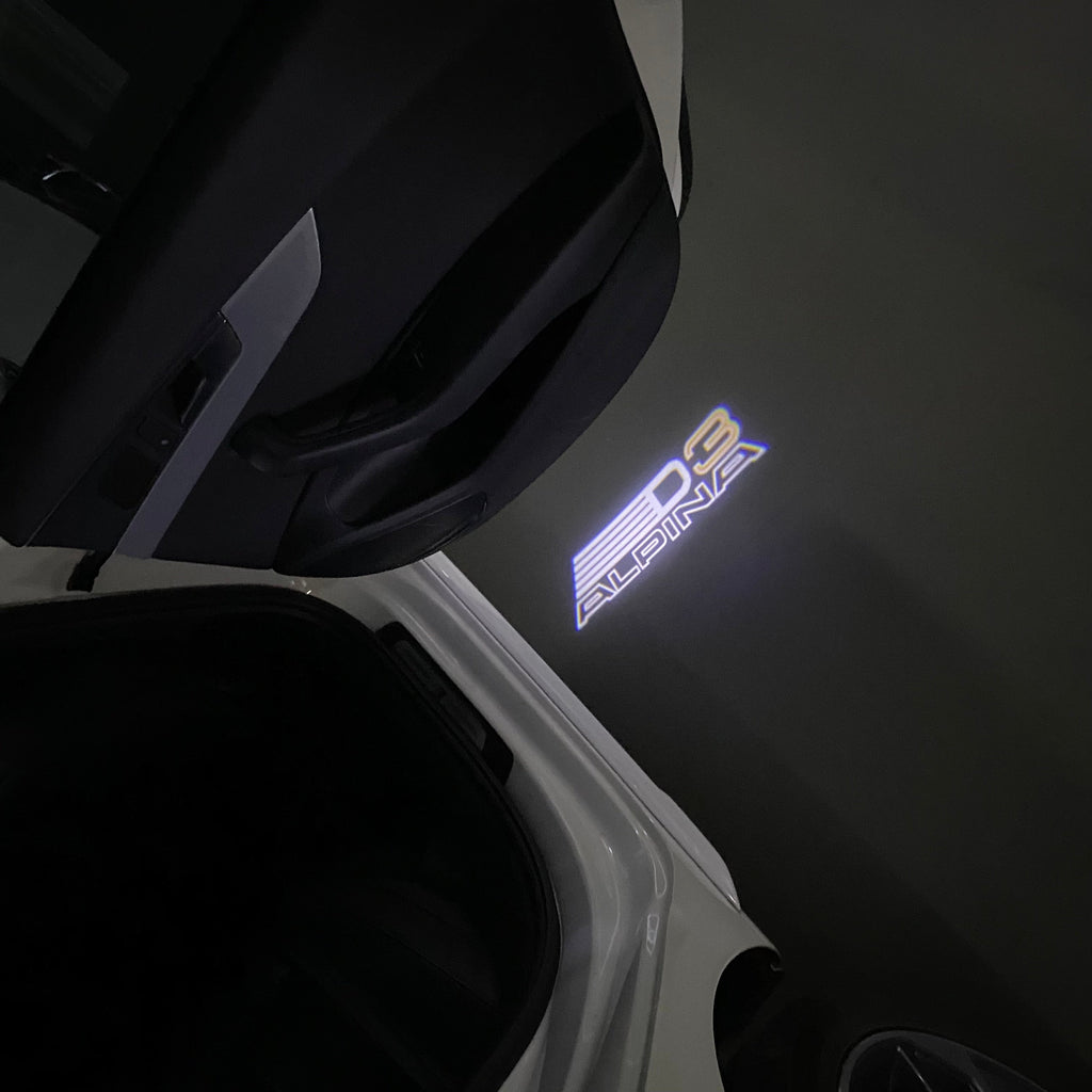 ALPINA D3  LOGO PROJECTOT LIGHTS  (quantity 1 = 1 sets/2 door lights) Nr.07A26