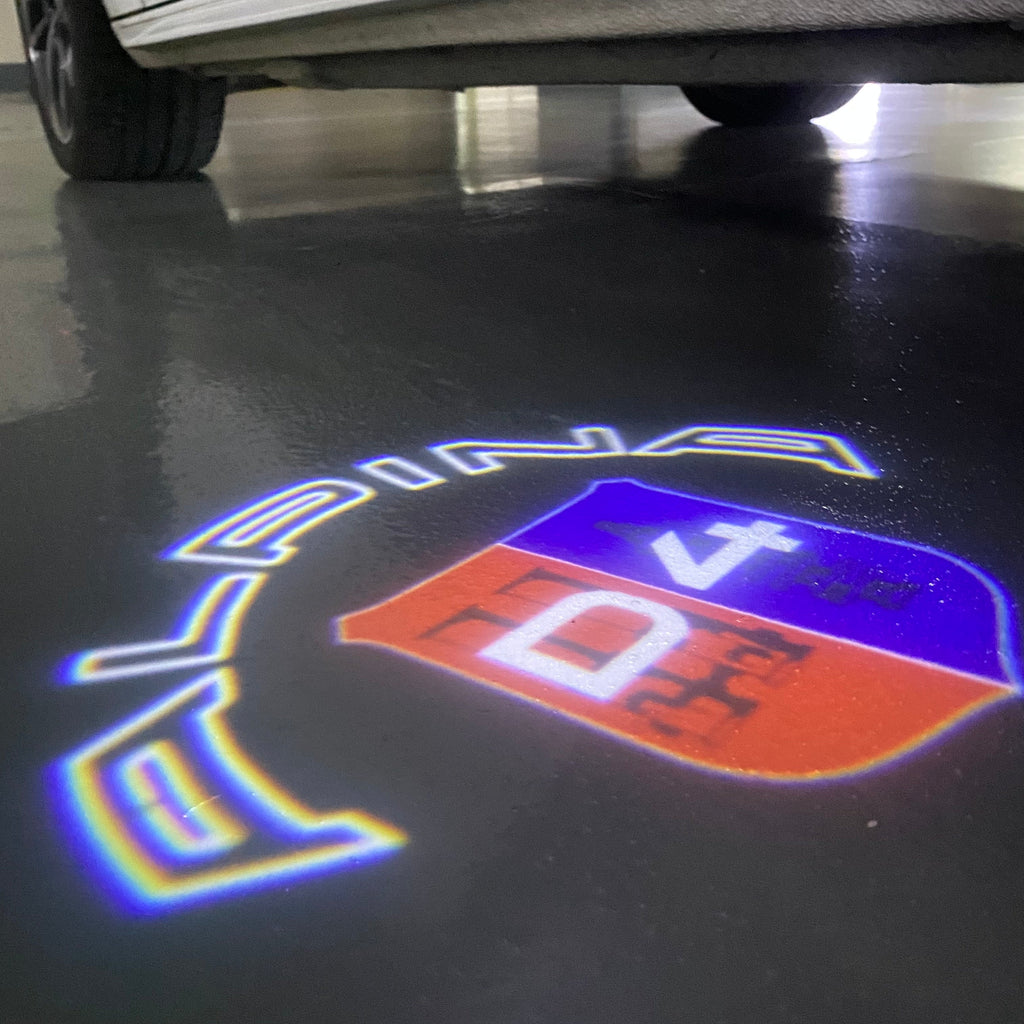 ALPINA D4 LOGO PROJECTOT LIGHTS  (quantity 1 = 1 sets/2 door lights) Nr.07A52