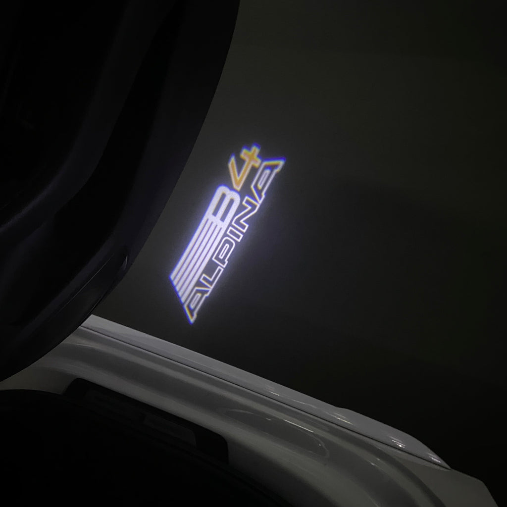 ALPINA B4 LOGO PROJECTOT LIGHTS  (quantity 1 = 1 sets/2 door lights) Nr.07A65