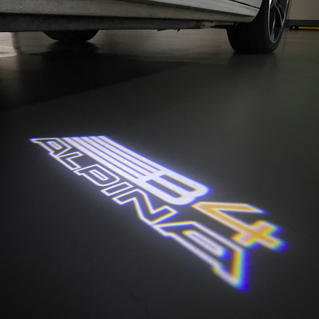 ALPINA B4 LOGO PROJECTOT LIGHTS  (quantity 1 = 1 sets/2 door lights) Nr.07A65