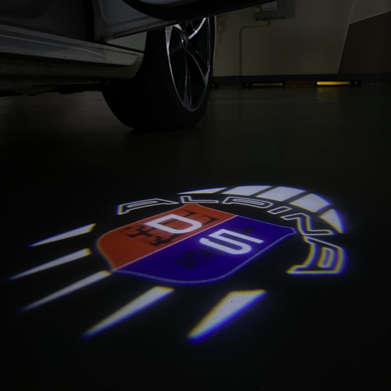 ALPINA LOGO PROJECTOT LIGHTS Nr.099 (quantità 1 = 1 set/2 luci porta)