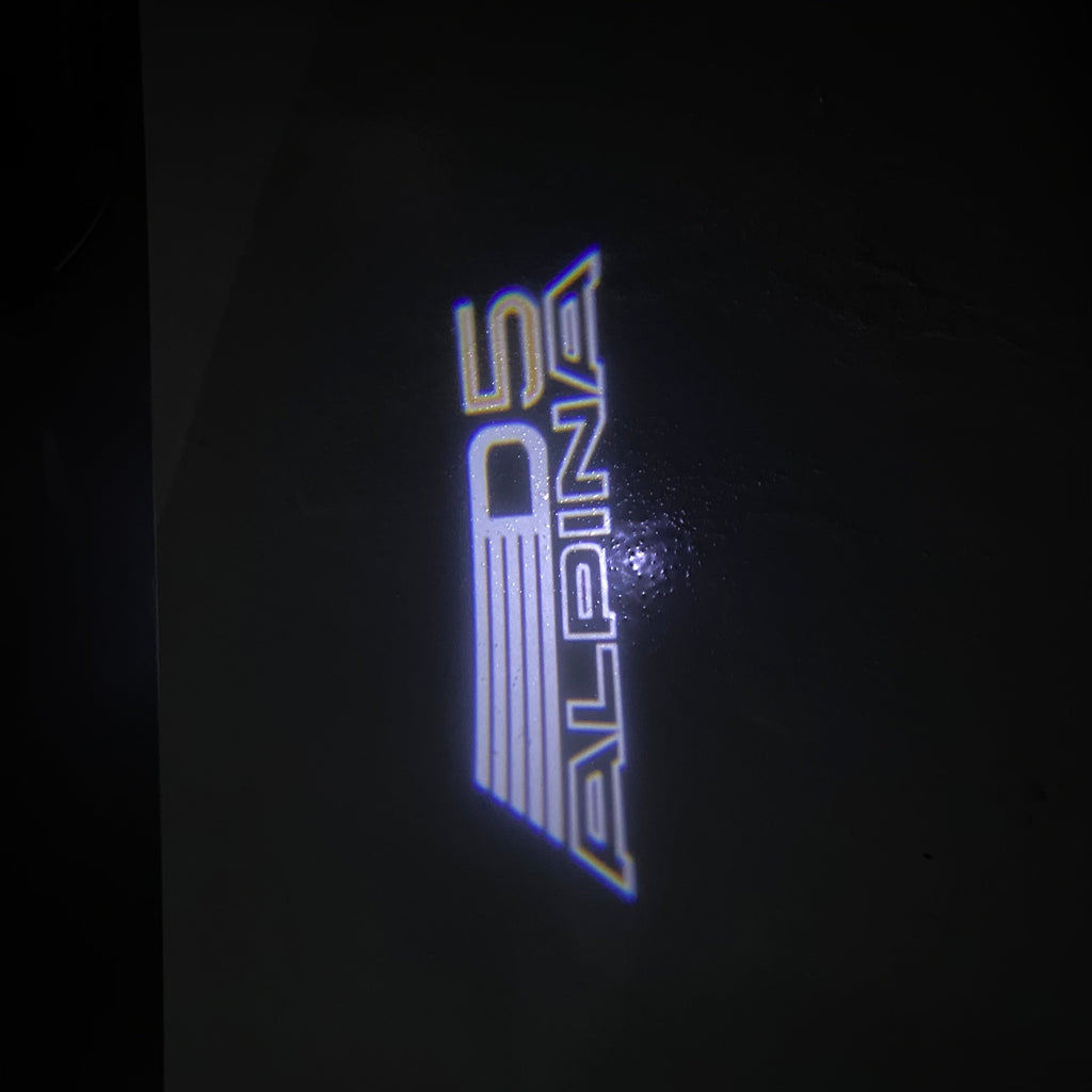 ALPINA D5 LOGO PROJECTOT LIGHTS  (quantity 1 = 1 sets/2 door lights) Nr.07A18）