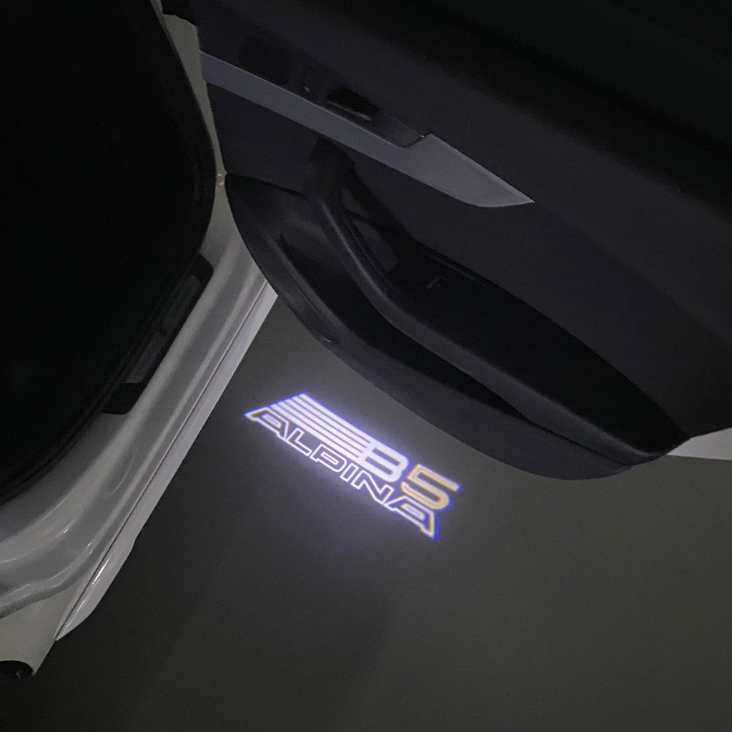 ALPINA B5   LOGO PROJECTOT LIGHTS  (quantity 1 = 1 sets/2 door lights) Nr.07A22
