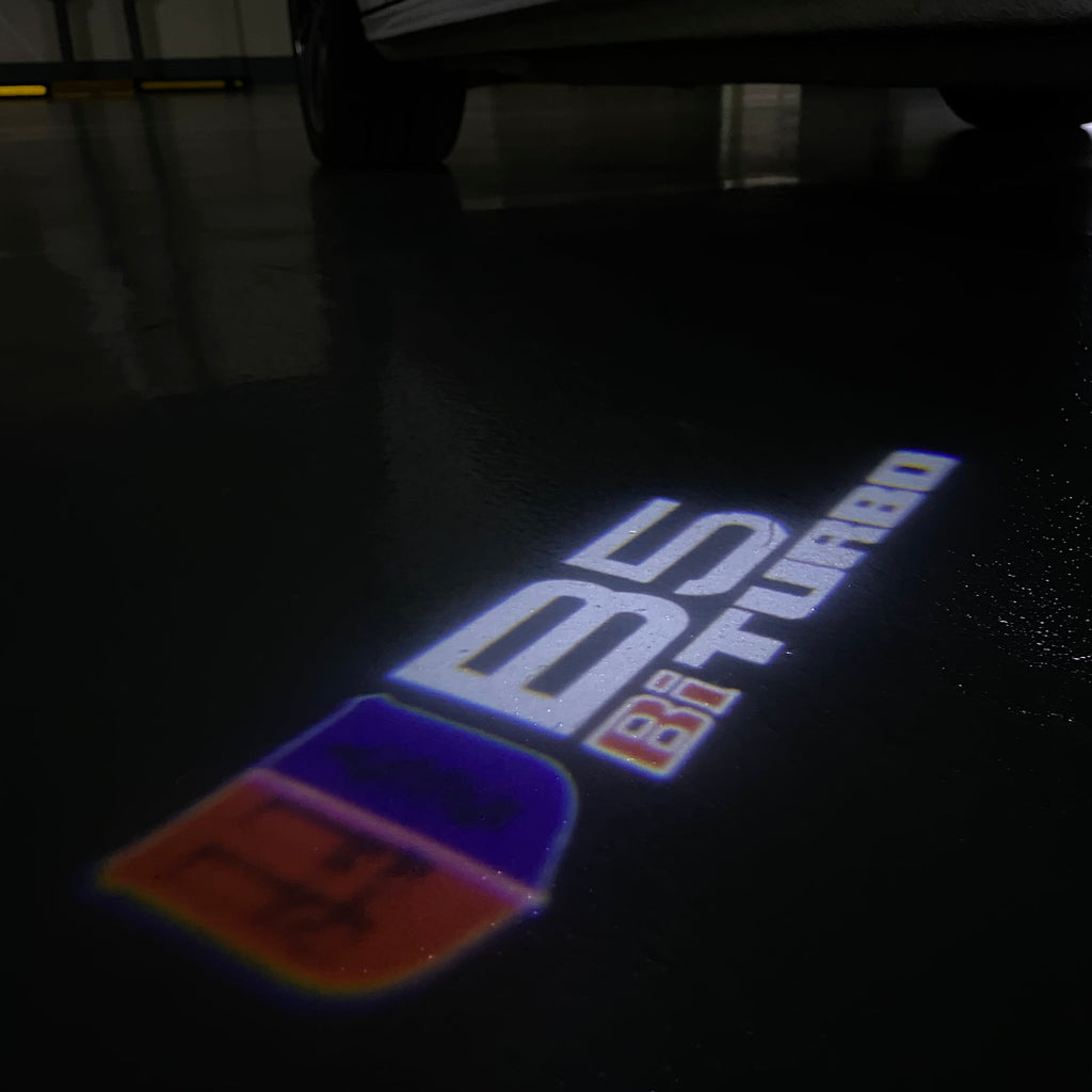 ALPINA B5 Bi TURBO LOGO PROJECTOT LIGHTS  (quantity 1 = 1 sets/2 door lights) Nr.07A57