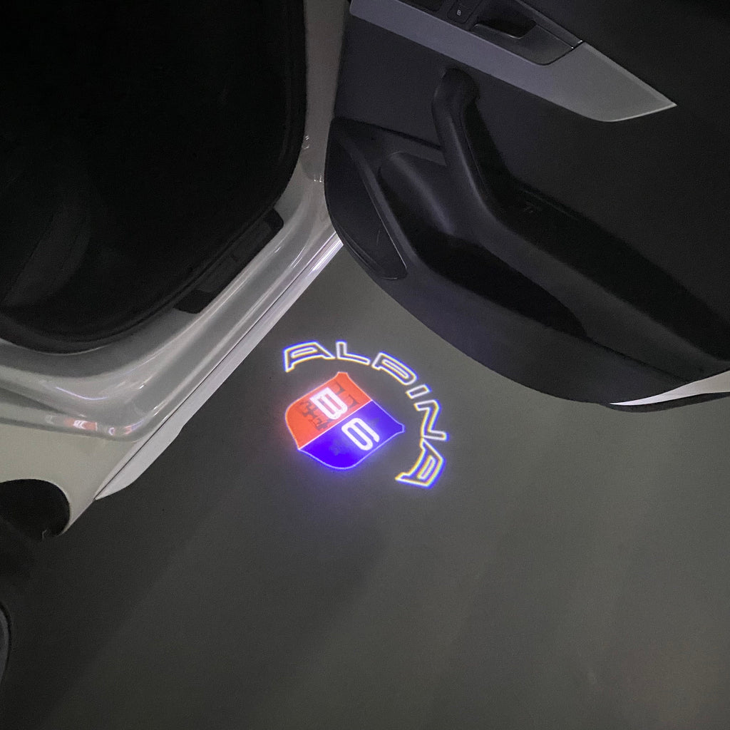 ALPINA B6 LOGO PROJECTOT LIGHTS  (quantity 1 = 1 sets/2 door lights) Nr.07A51