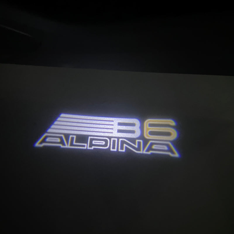 ALPINA B6 LOGO PROJECTOT LIGHTS  (quantity 1 = 1 sets/2 door lights)Nr.099B09