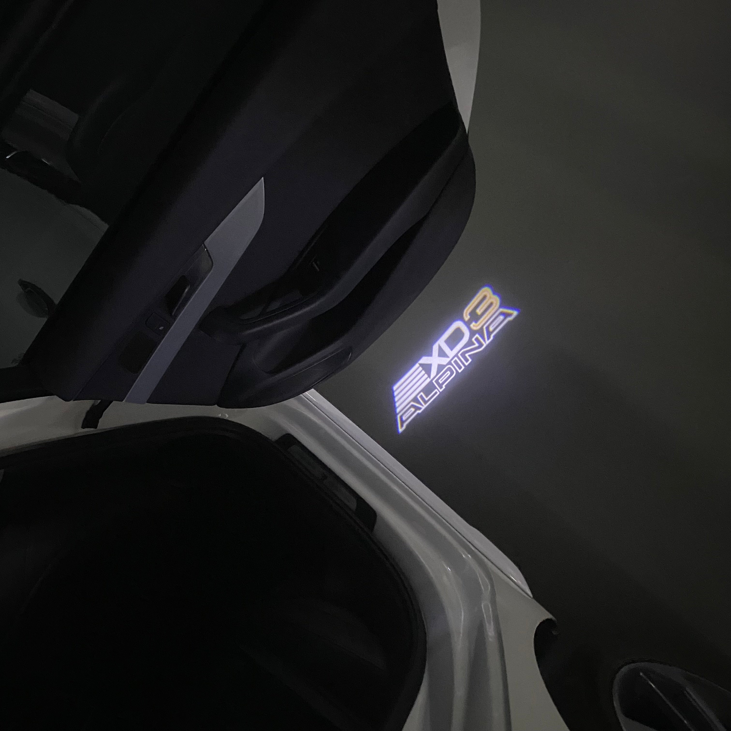 ALPINA XD3 LOGO PROJECTOT LIGHTS  (quantity 1 = 1 sets/2 door lights) Nr.07A64