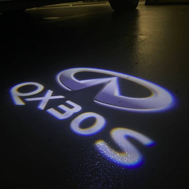 INFINITI QX30 S LOGO PROJECROTR LIGHTS Nr.44 (quantità 1 = 1 set/2 luci porta)