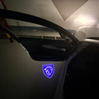 PEUGEOT ORIGINAL LOGO PROJECTOT LIGHTS    (quantity 1 = 2 Logo Films /2 door lights）Nr.30HH07