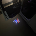 PEUGEOT SPORT LOGO PROJECTOT LIGHTS    (quantity 1 = 2 Logo Films /2 door lights）Nr.30HH25