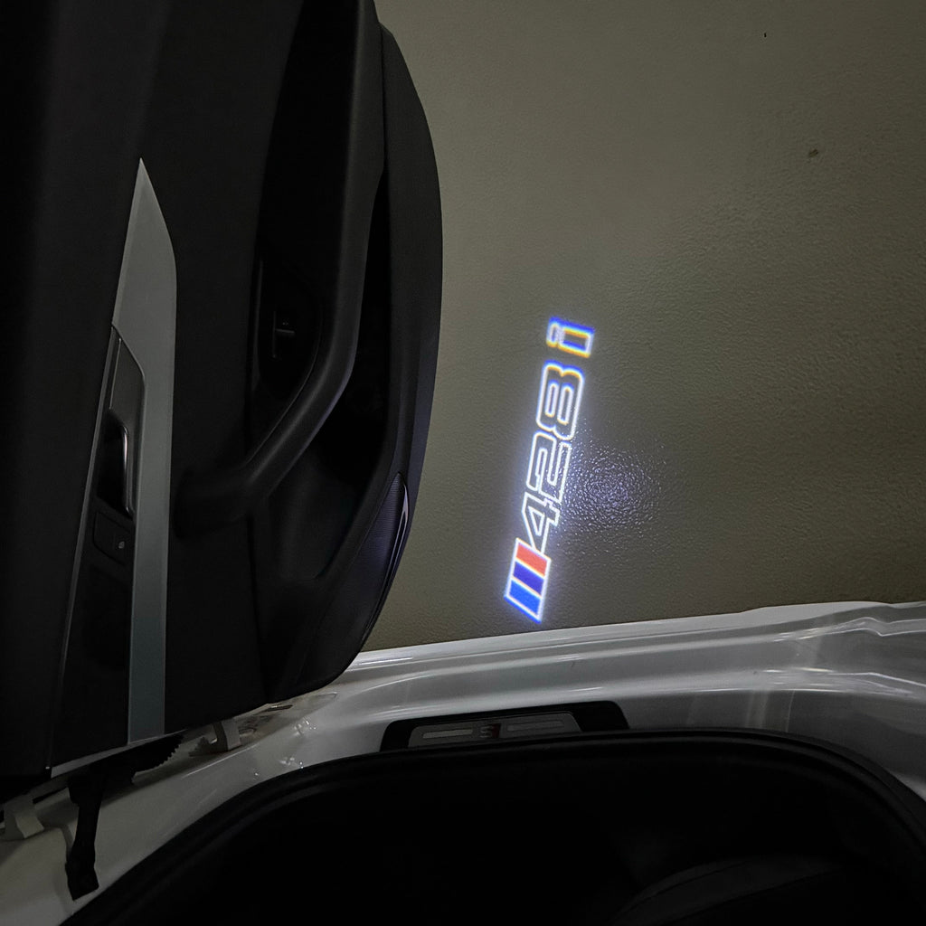 BMW 4 SERIES 428 i  LOGO PROJECTOT LIGHTS (quantity 1 = 1 sets/2 door lights)Nr.bmw00180