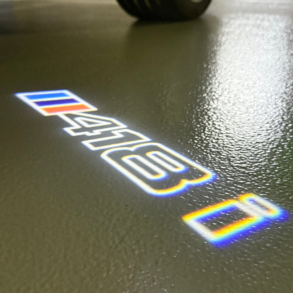 BMW  4 SERIES 418 i  LOGO PROJECTOT LIGHTS (quantity 1 = 1 sets/2 door lights)Nr.bmw00182