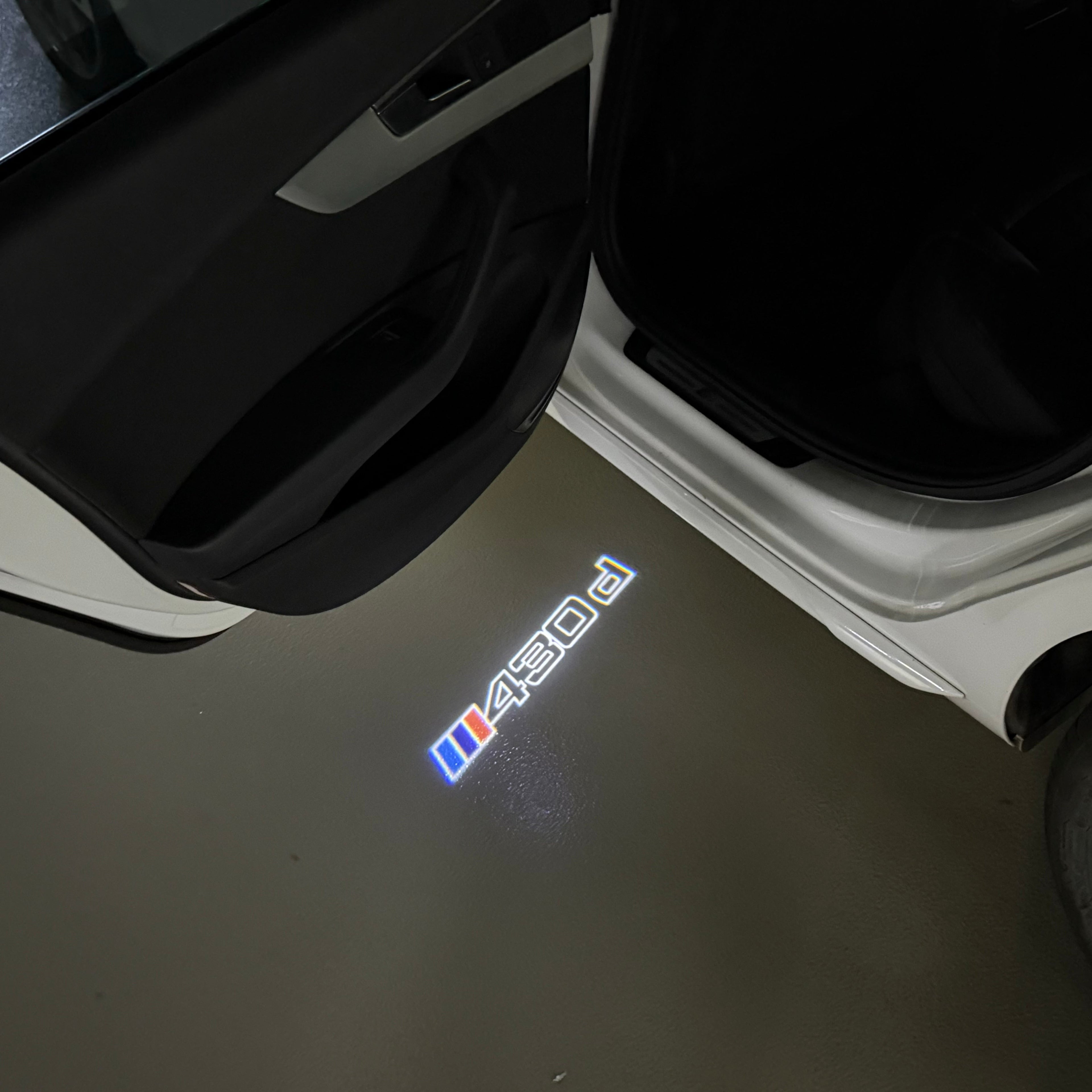 BMW 4  SERIES 430 d  LOGO PROJECTOT LIGHTS (quantity 1 = 1 sets/2 door lights)Nr.bmw00189