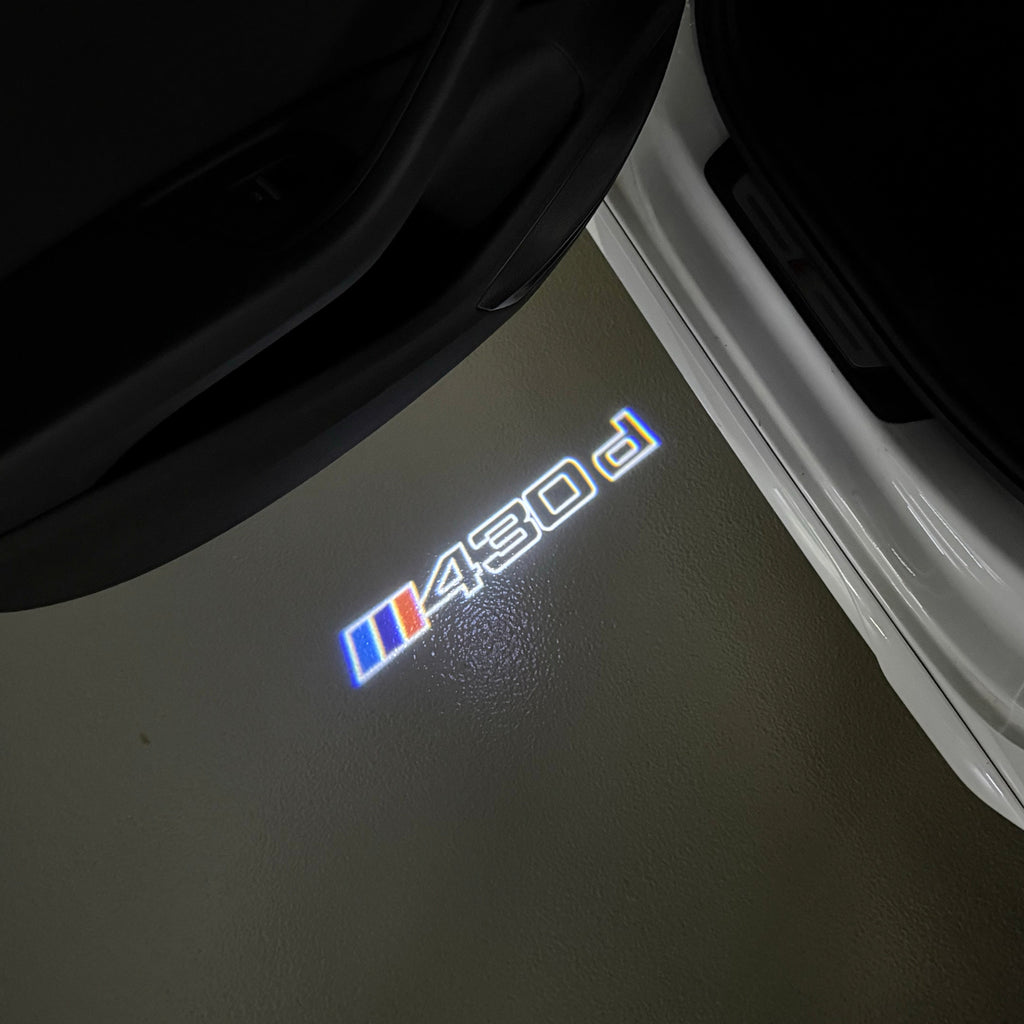 BMW 4  SERIES 430 d  LOGO PROJECTOT LIGHTS (quantity 1 = 1 sets/2 door lights)Nr.bmw00189