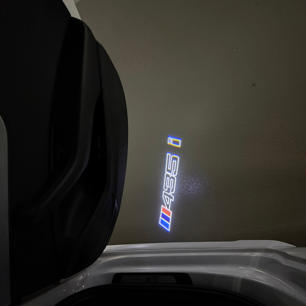 BMW 4  SERIES 435 i  LOGO PROJECTOT LIGHTS (quantity 1 = 1 sets/2 door lights)Nr.bmw00188