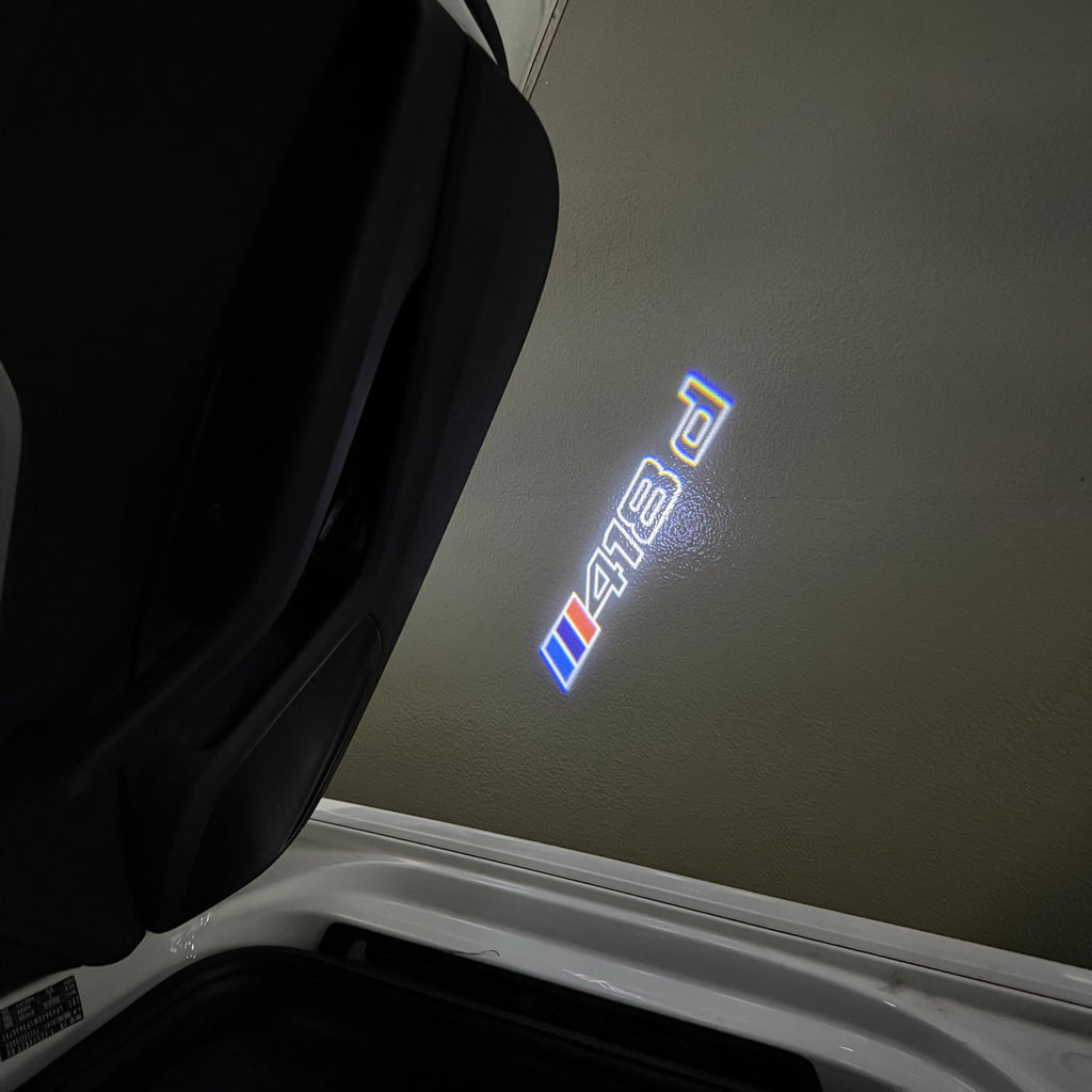 BMW 4 SERIES 418 d  LOGO PROJECTOT LIGHTS (quantity 1 = 1 sets/2 door lights)Nr.bmw00181