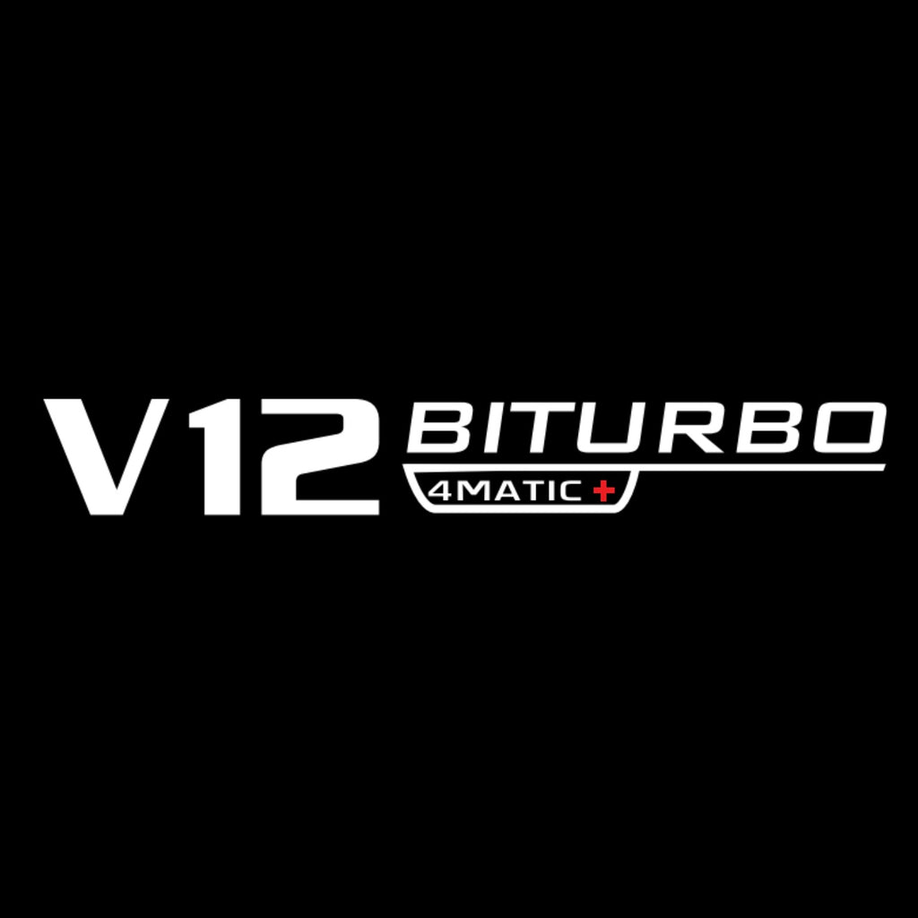 MERCEDES BENZ V12 BTIURBO LOGO PROJECTOT LIGHTS Nr.37 (quantity 1 = 1 sets/2 door lights)