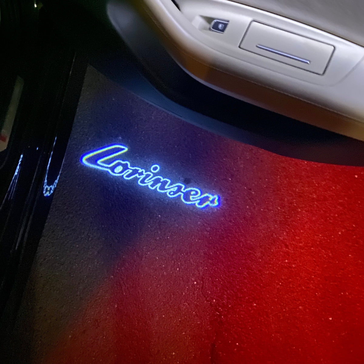 MERCEDES BENZ Lorinser LOGO PROJECTOT LIGHTS  (quantity 1 = 1 sets/2 door lights) Nr.02M0Y09