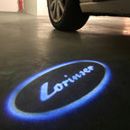 MERCEDES BENZ Lorinser LOGO PROJECTOT LIGHTS  (quantity 1 = 1 sets/2 door lights) Nr.02M0Y10