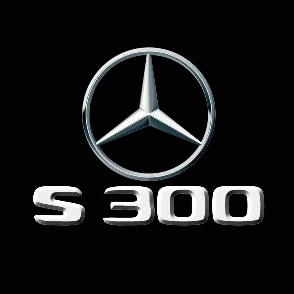 MERCEDES BENZ S300 LOGO PROJECTOT LIGHTS  (quantity 1 = 1 set /2 door lights with 2 logo films)Nr.02M07
