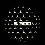 MERCEDES BENZ S300 LOGO PROJECTOT LIGHTS  (quantity 1 = 1 set /2 door lights with 2 logo films)Nr.02M09