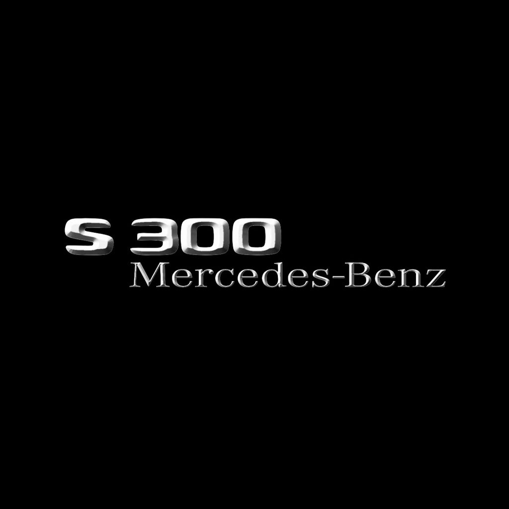MERCEDES BENZ S300 LOGO PROJECTOT LIGHTS  (quantity 1 = 1 set /2 door lights with 2 logo films)Nr.02M10