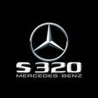 MERCEDES BENZ S320 LOGO PROJECTOT LIGHTS  (quantity 1 = 1 set /2 door lights with 2 logo films)Nr.02M17