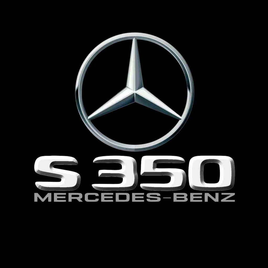 MERCEDES BENZ S350 LOGO PROJECTOT LIGHTS  (quantity 1 = 1 set /2 door lights with 2 logo films)Nr.02M19