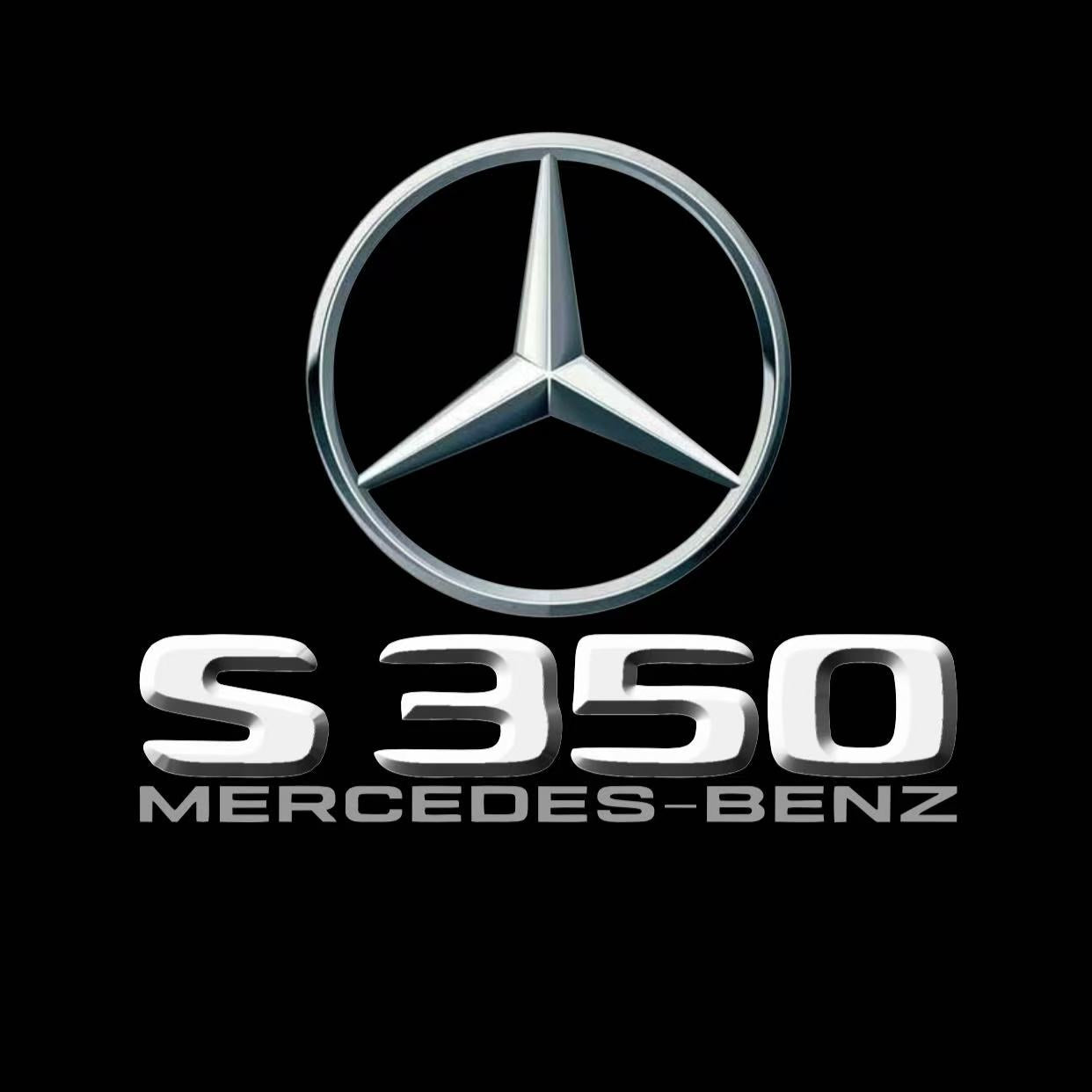 MERCEDES BENZ S350 LOGO PROJECTOT LIGHTS  (quantity 1 = 1 set /2 door lights with 2 logo films)Nr.02M19