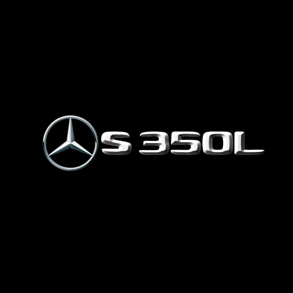 MERCEDES BENZ S350L LOGO PROJECTOT LIGHTS  (quantity 1 = 1 set /2 door lights with 2 logo films)Nr.02M20
