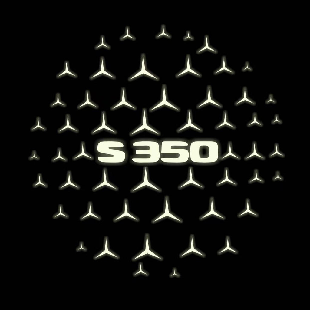 MERCEDES BENZ S350 LOGO PROJECTOT LIGHTS  (quantity 1 = 1 set /2 door lights with 2 logo films)Nr.02M13