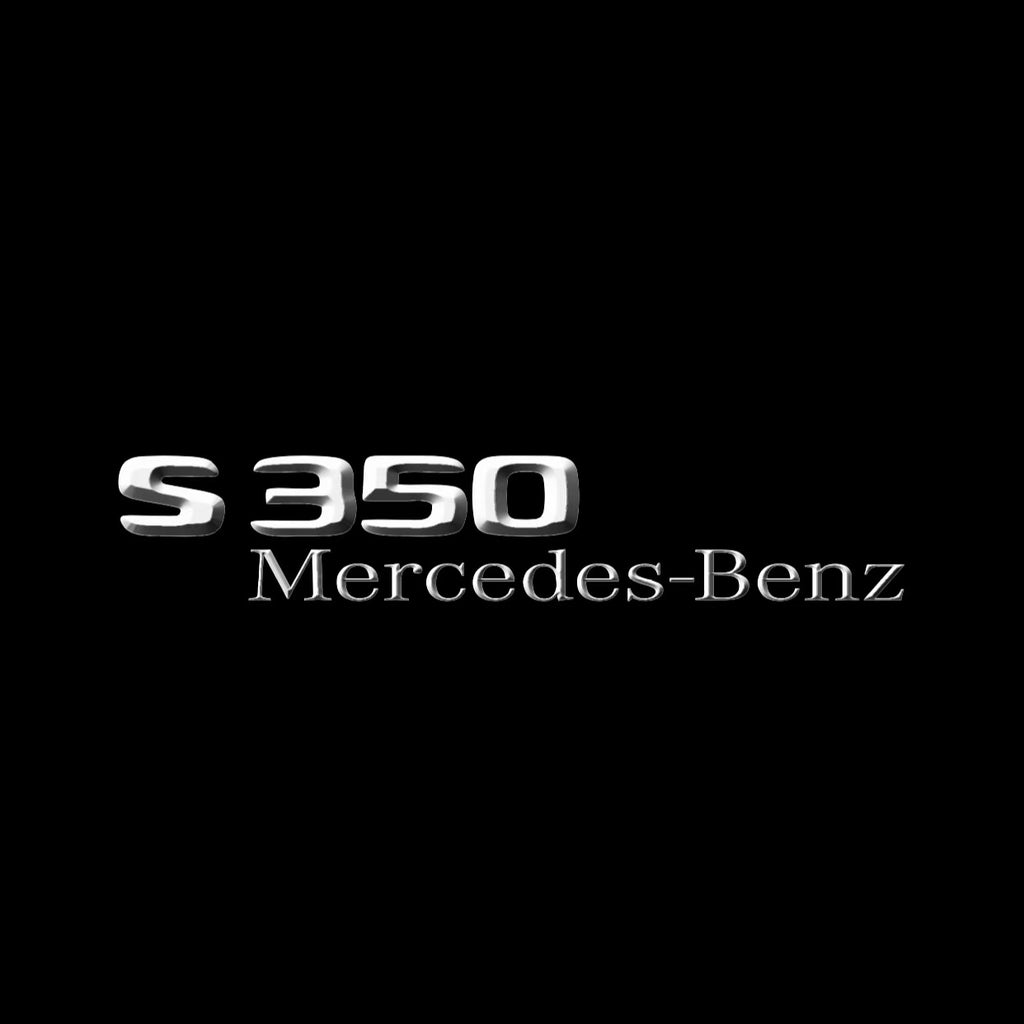 MERCEDES BENZ S350 LOGO PROJECTOT LIGHTS  (quantity 1 = 1 set /2 door lights with 2 logo films)Nr.02M22