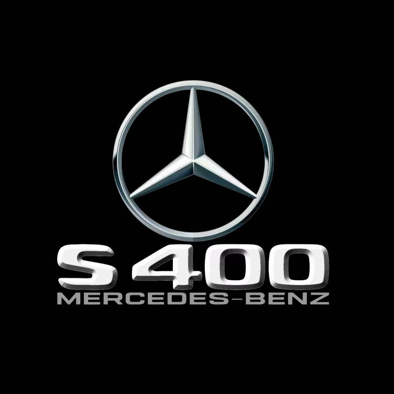 MERCEDES BENZ S400 LOGO PROJECTOT LIGHTS  (quantity 1 = 1 set /2 door lights with 2 logo films)Nr.02M34