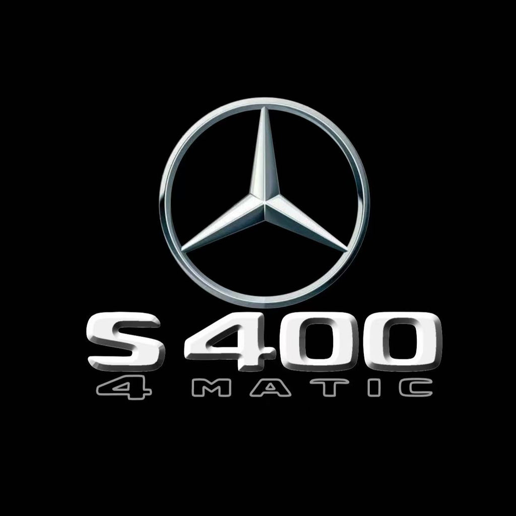 MERCEDES BENZ S400 LOGO PROJECTOT LIGHTS  (quantity 1 = 1 set /2 door lights with 2 logo films)Nr.02M28