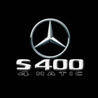 MERCEDES BENZ S400 LOGO PROJECTOT LIGHTS  (quantity 1 = 1 set /2 door lights with 2 logo films)Nr.02M28