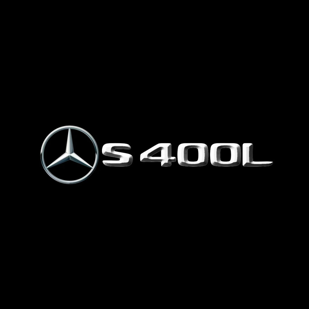 MERCEDES BENZ S400L LOGO PROJECTOT LIGHTS  (quantity 1 = 1 set /2 door lights with 2 logo films)Nr.02M21
