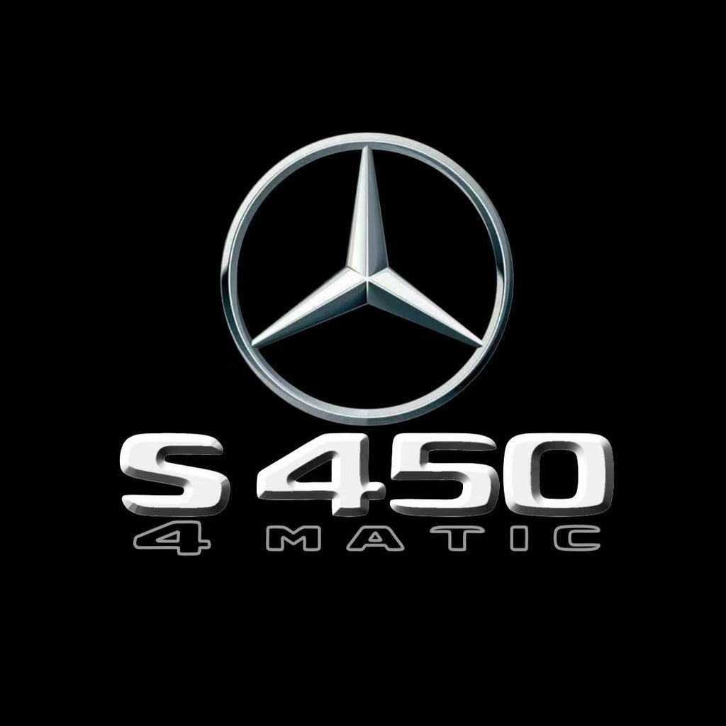 MERCEDES BENZ S450 LOGO PROJECTOT LIGHTS  (quantity 1 = 1 set /2 door lights with 2 logo films)Nr.02M14