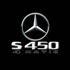 MERCEDES BENZ S450 LOGO PROJECTOT LIGHTS  (quantity 1 = 1 set /2 door lights with 2 logo films)Nr.02M14