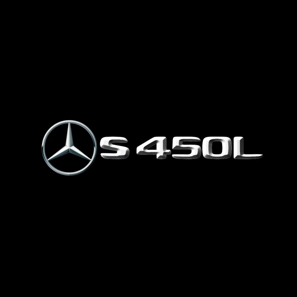 MERCEDES BENZ S450L LOGO PROJECTOT LIGHTS  (quantity 1 = 1 set /2 door lights with 2 logo films)Nr.02M23