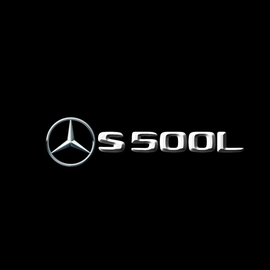 MERCEDES BENZ S500L LOGO PROJECTOT LIGHTS  (quantity 1 = 1 set /2 door lights with 2 logo films)Nr.02M26