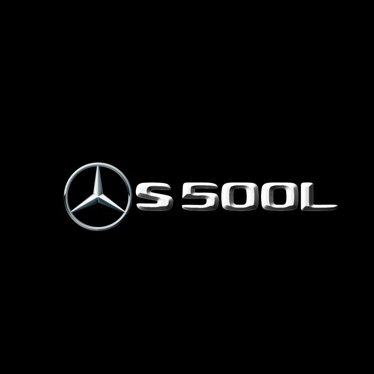 MERCEDES BENZ S500L LOGO PROJECTOT LIGHTS  (quantity 1 = 1 set /2 door lights with 2 logo films)Nr.02M26