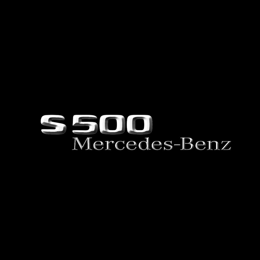 MERCEDES BENZ S500 LOGO PROJECTOT LIGHTS  (quantity 1 = 1 set /2 door lights with 2 logo films)Nr.02M15
