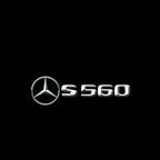 MERCEDES BENZ S560 LOGO PROJECTOT LIGHTS  (quantity 1 = 1 set /2 door lights with 2 logo films)Nr.02M27