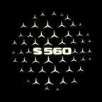 MERCEDES BENZ S560  LOGO PROJECTOT LIGHTS  (quantity 1 = 1 set /2 door lights with 2 logo films)Nr.02M30