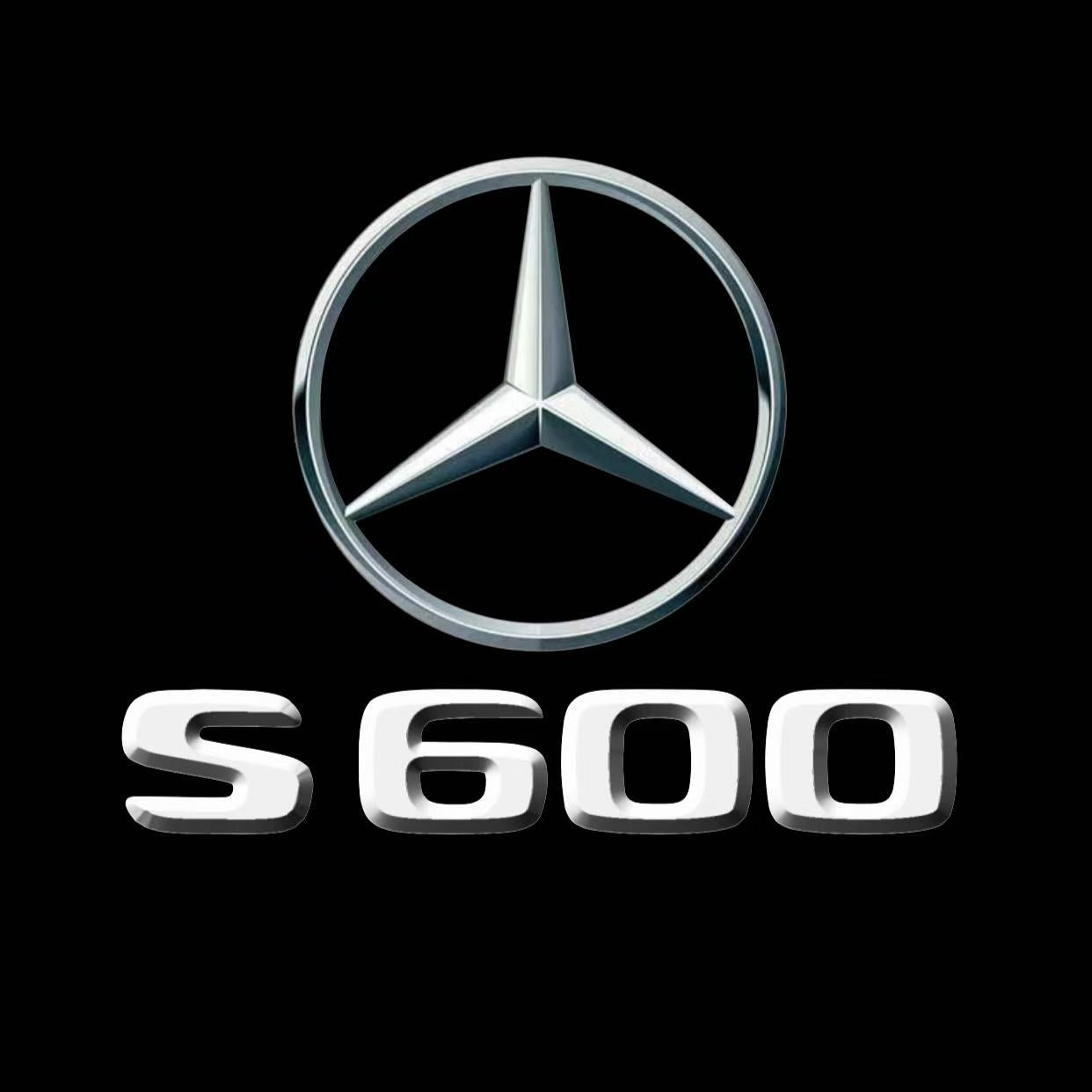MERCEDES BENZ S600 LOGO PROJECTOT LIGHTS  (quantity 1 = 1 set /2 door lights with 2 logo films)Nr.02M38