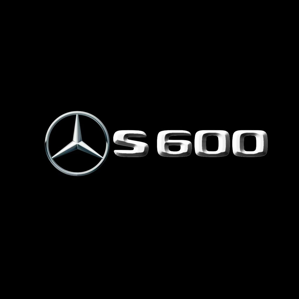 MERCEDES BENZ S600 LOGO PROJECTOT LIGHTS  (quantity 1 = 1 set /2 door lights with 2 logo films)Nr.02M32